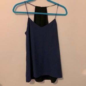 Reversible blouse- black or navy blue. Super cute for the office or going out!